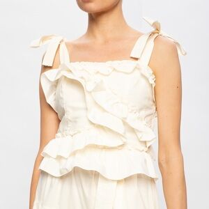 Ulla Johnson Cleo Tank NWOT size 10 in cream